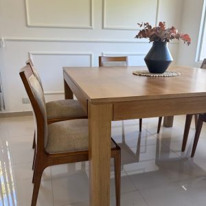 Mesa cuadrada extensible comedor madera Natal - SILVINA C (1)