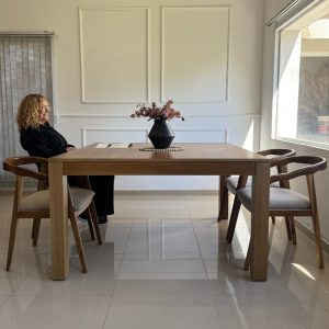 Mesa cuadrada extensible comedor madera Natal - SILVINA C (4)