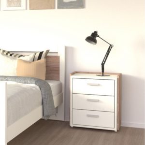 Mesa Luz 3 cajones Melamina Unib - SILVINA C