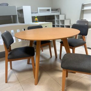 Mesa redonda comedor madera Grandis Maca - SILVINA C 1