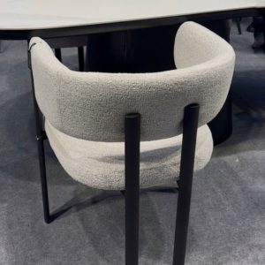 Silla comedor diseño Moderno apoyabrazos Marly Black - SILVINA C (1)