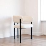 Silla comedor diseño Moderno apoyabrazos Marly Black