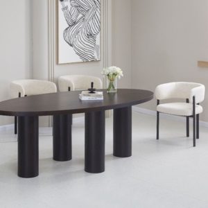 Silla comedor diseño Moderno apoyabrazos Marly Black - SILVINA C (7)
