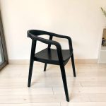Silla madera comedor curvo Bali Black