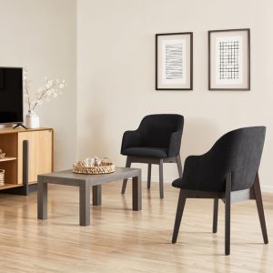 Sillón cabecera apoyabrazos madera tapizado Sami - SILVINA C (1)