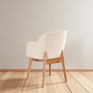 Sillón cabecera apoyabrazos madera tapizado Sami - SILVINA C (3)