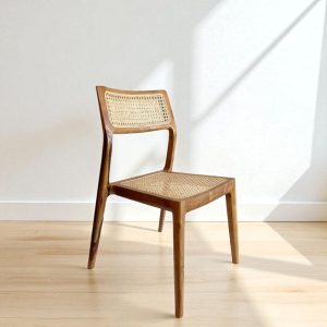 Silla comedor madera esterilla teka Lessa - SILVINA C (2)