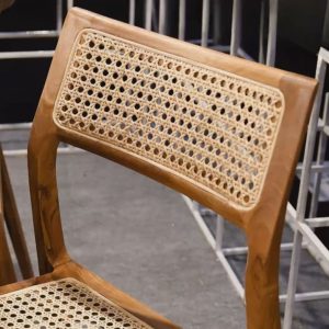 Silla comedor madera esterilla teka Lessa - SILVINA C (6)