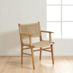 Silla puntera apoyabrazos esterilla madera Bangkok