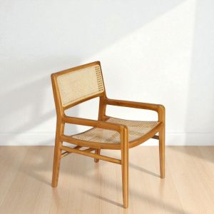 Sillón individual Nórdico esterilla Teka Molly - SILVINA C (2)