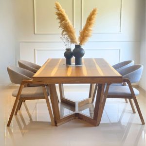 Mesa madera comedor diseño Moderna Roma - SILVINA C (2)