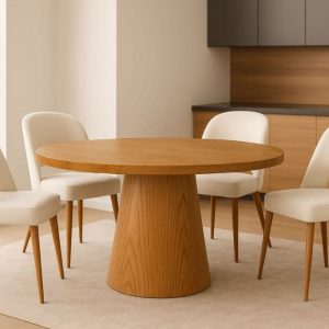 Mesa redonda comedor madera Paraíso Genesis - SILVINA C 6