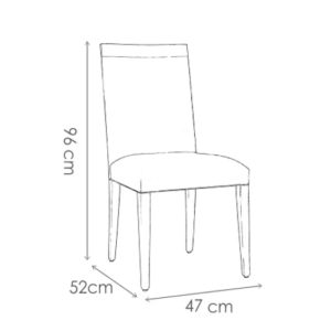 Silla vestida comedor tapizada Cabezal Dante - SILVINA C (4)