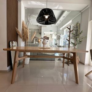 Mesa comedor madera Zoita maciza Rústica Amelí - SILVINA C 2 (1)