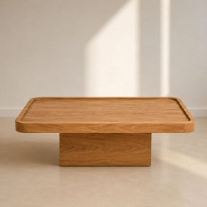 Mesa centro living ratona madera Klein - SILVINA C