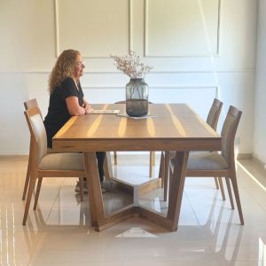 Mesa madera comedor diseño Moderna Roma - SILVINA C (1)