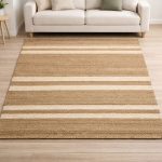 Alfombra Nórdica Yute algodón rectangular Vera