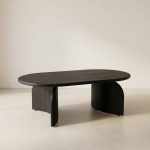 Mesa centro ratona madera Mango ovalada black Cler - SILVINA C (3)