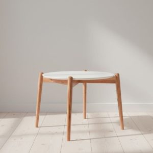 Mesa ratona centro redonda madera Lenga Sienna - SILVINA C (2)