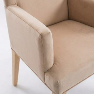 Sillón apoyabrazos puntera tapizado madera Juana - SILVINA C (4)