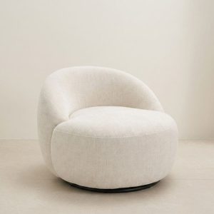 Sillón individual circular Moderno Natural Bufy - SILVINA C