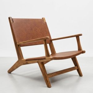 Sillón individual butacón living Petiribí Cuero Thor - SILVINA C 1