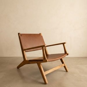 Sillón individual butacón living Petiribí Cuero Thor - SILVINA C