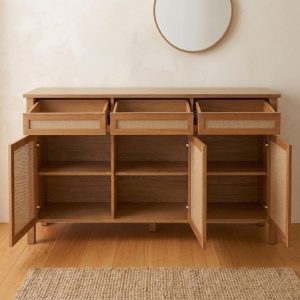 Bahiut vajillero madera Paraíso arpillera Rama - SILVINA C 8