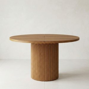 Mesa redonda extensible madera varillada Nativa - SILVINA C 7